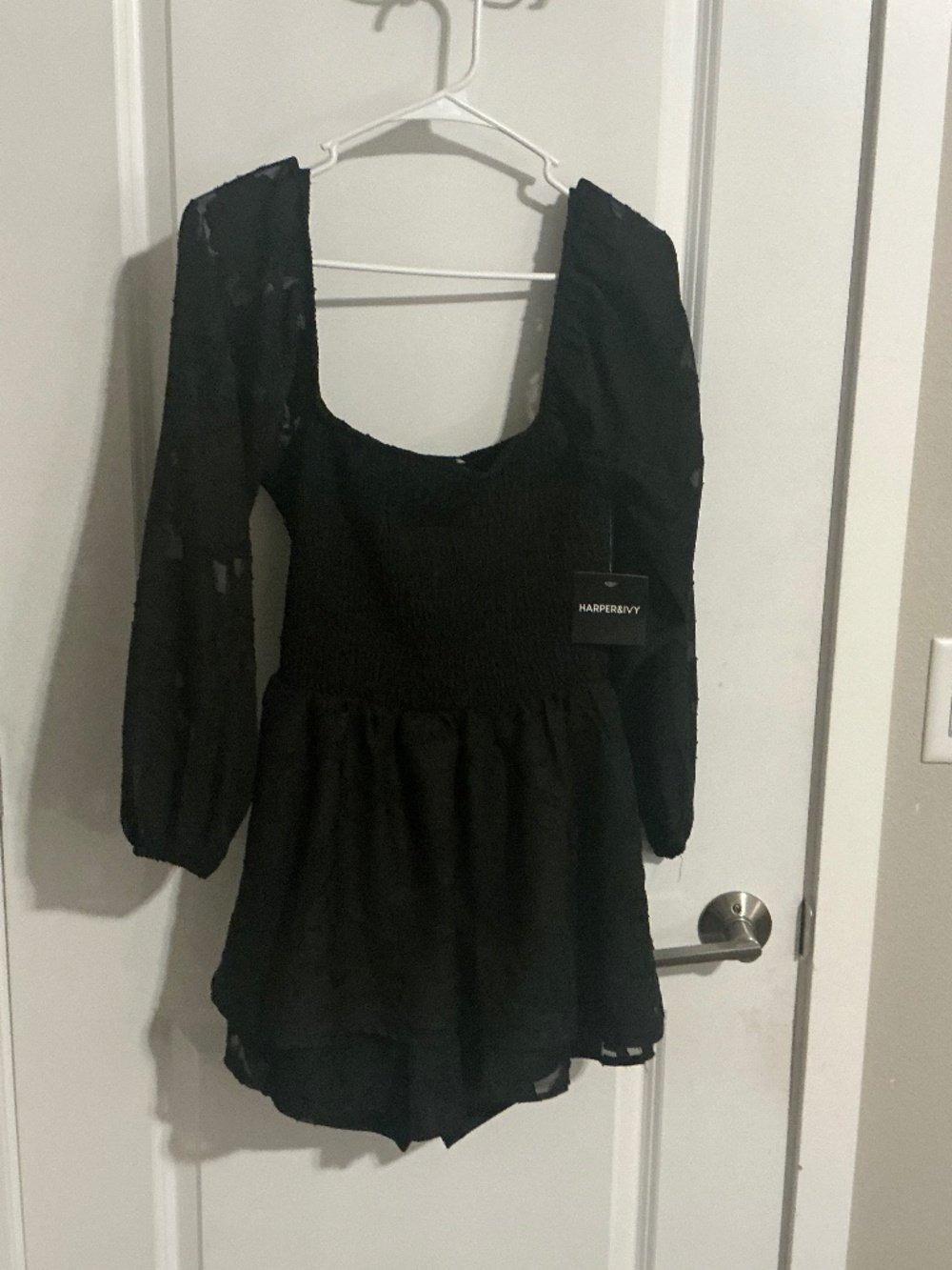 Sheer Smocked Top